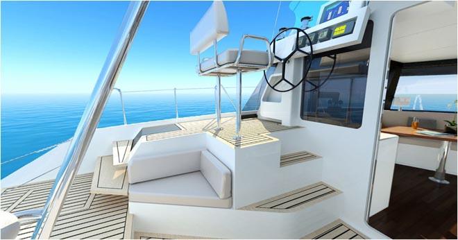 Alpha 42 deck steering point ©  SW